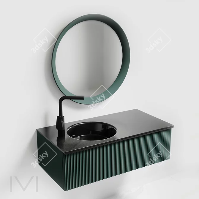 Elegant Bathroom Furniture - VIVOMOBILI 3D model image 1