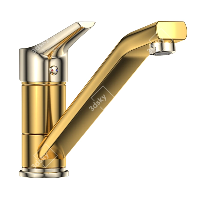 Sleek Faucet F6 - V-Ray Ready 3D model image 7