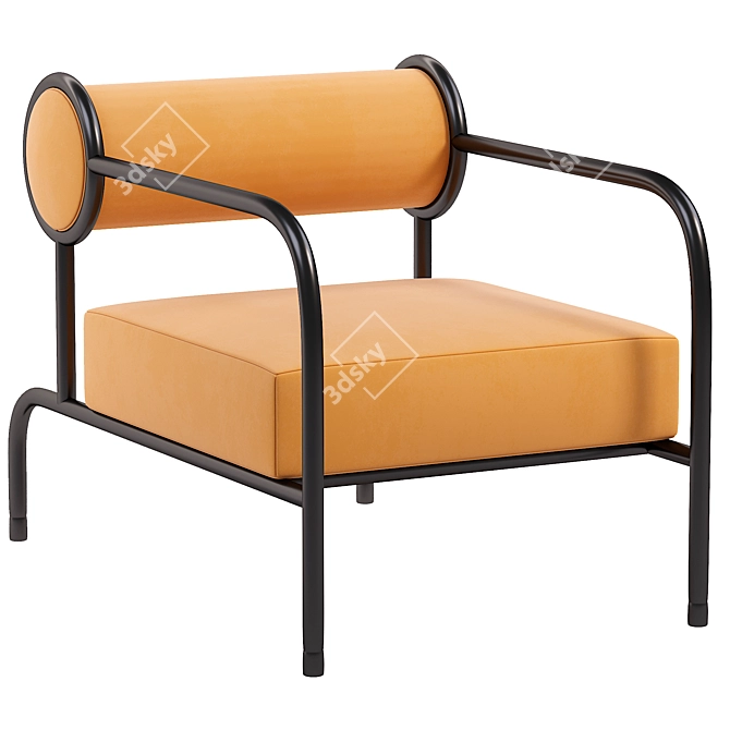 Modern Armchair in 3Ds Max 3D model image 1