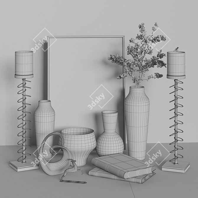 Elegant Decor Set: Polygon 82 3D model image 4