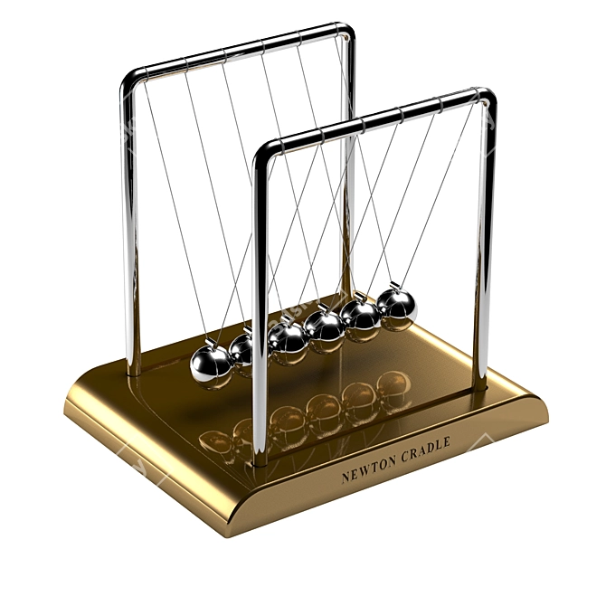 Momentum Swing Newton Cradle 3D model image 2