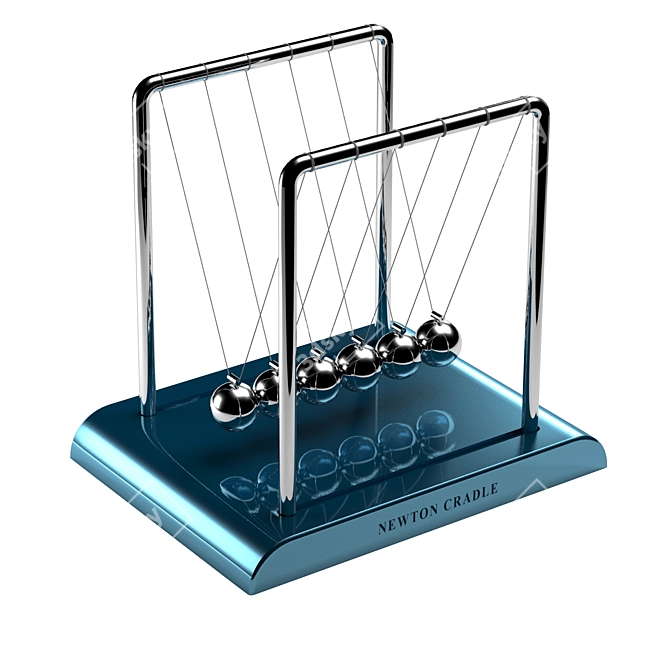 Momentum Swing Newton Cradle 3D model image 3