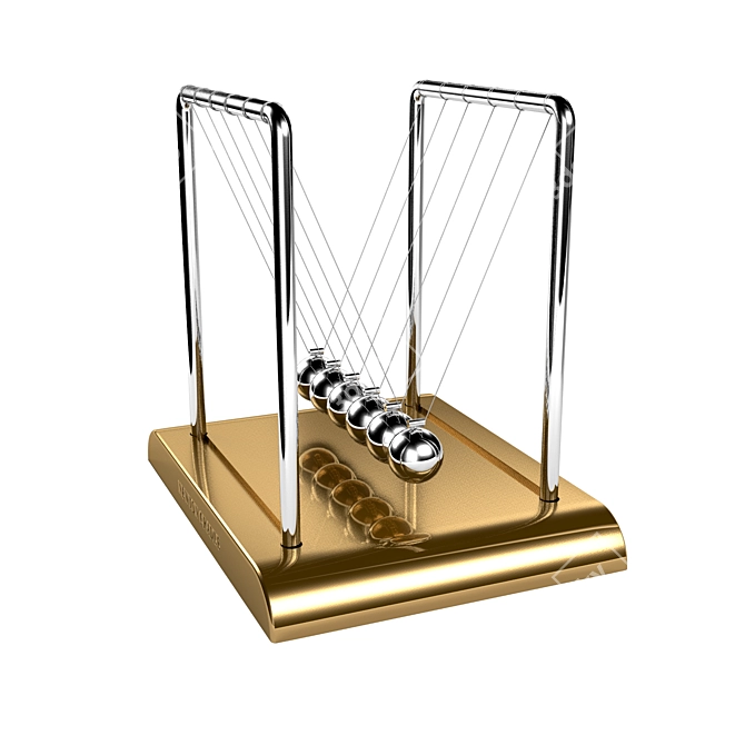 Momentum Swing Newton Cradle 3D model image 4