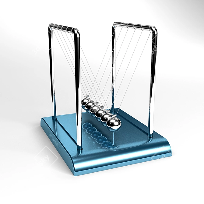 Momentum Swing Newton Cradle 3D model image 6