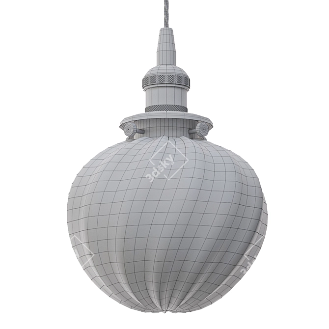 Anemone Glass Ball Pendant Light 3D model image 2