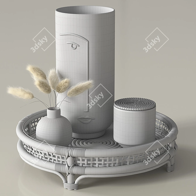 Boho Vibe Decor Set 3D model image 3