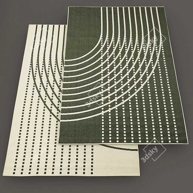 Modern No-Pile Rugs - IKEA Collection 3D model image 1