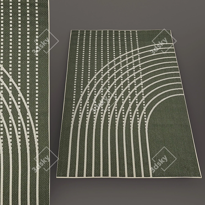 Modern No-Pile Rugs - IKEA Collection 3D model image 3