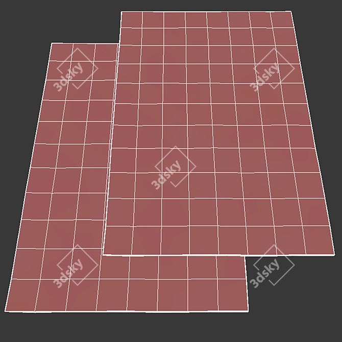 Modern No-Pile Rugs - IKEA Collection 3D model image 4