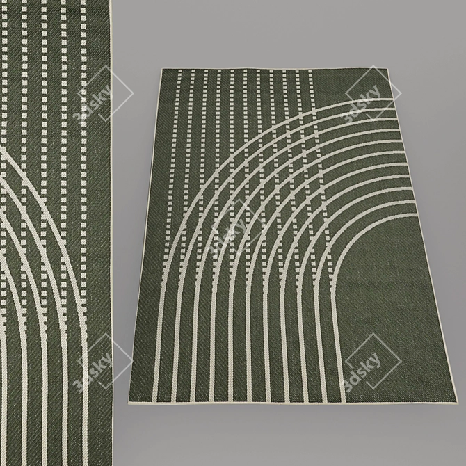 Modern No-Pile Rugs - IKEA Collection 3D model image 5