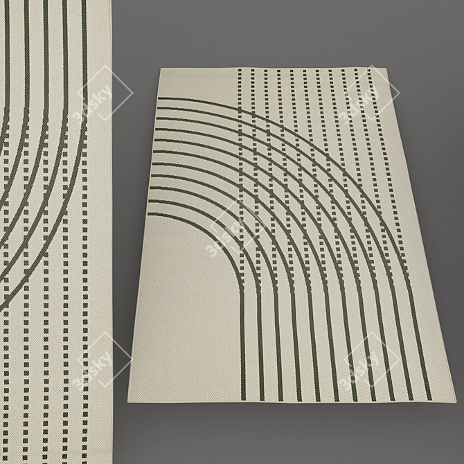 Modern No-Pile Rugs - IKEA Collection 3D model image 6