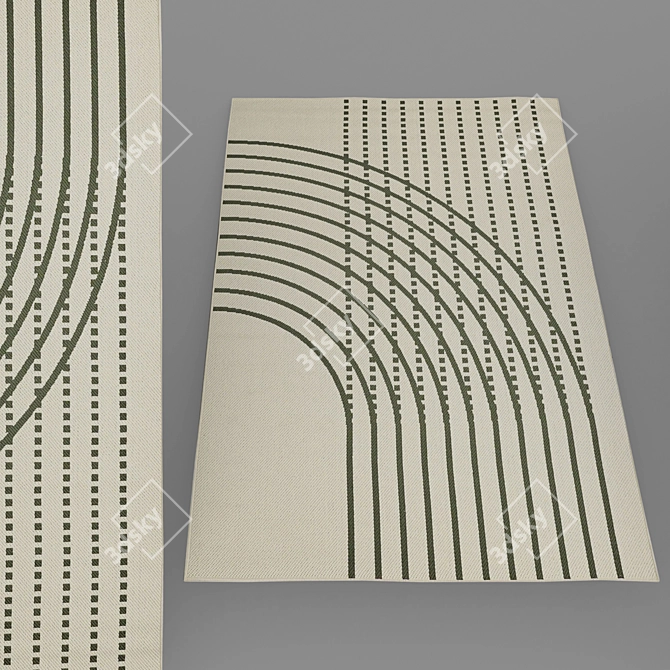 Modern No-Pile Rugs - IKEA Collection 3D model image 7