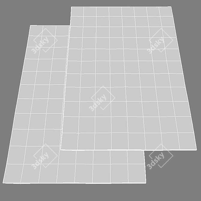 Modern No-Pile Rugs - IKEA Collection 3D model image 9