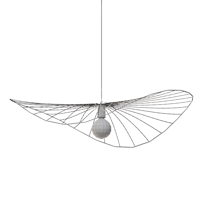 Elegant Vertigo Pendant Light 3D model image 2