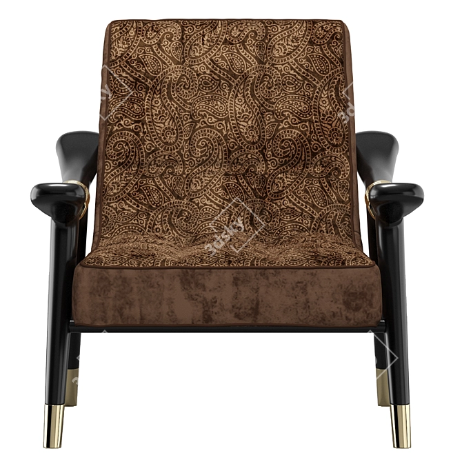 ETRO Masai: Modern Armchair Design 3D model image 7