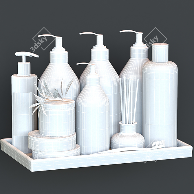 Modern Bath with Sleek Design 3D model image 5