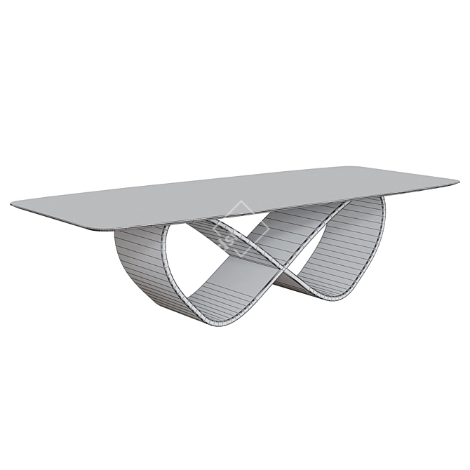 Kronco Krotone: Designer Ceramic Dining Table 3D model image 2