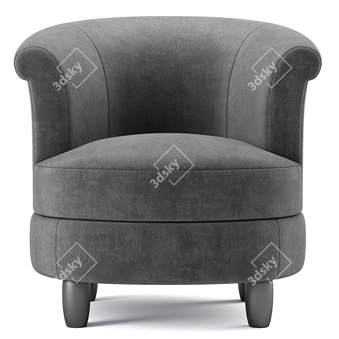 Modern Swivel Chair: Phoebe 3D model image 5