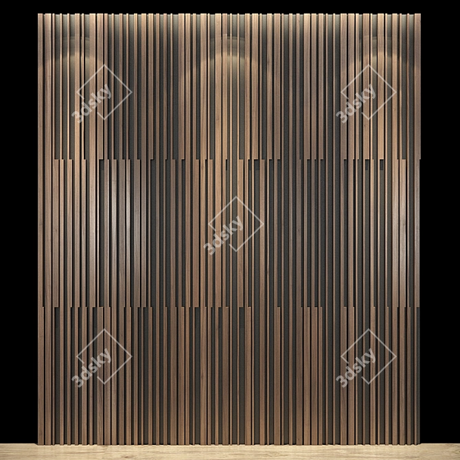 Elegant Headboard Set 53 - Luxurious and Stylish 3D model image 1