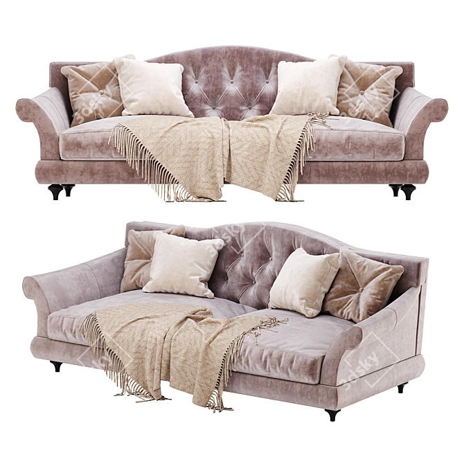 Luxury Nicoline Zeus Sofa 3D model image 2