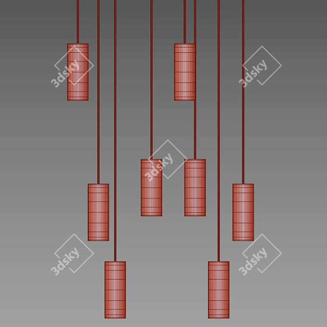 Geometric Pendant Chandelier - Collection 02 3D model image 5