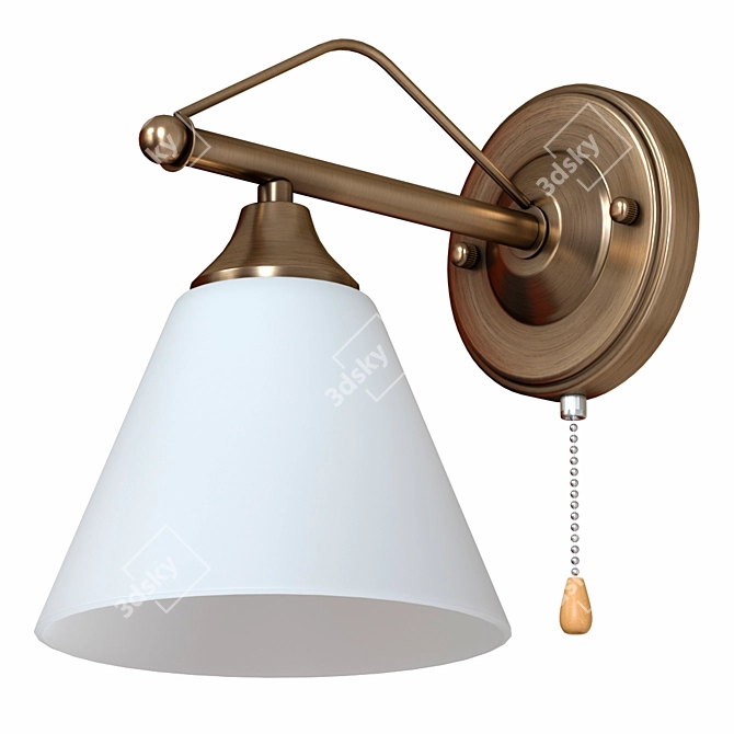 Modern Bronze Wall Lamp 3D model image 5