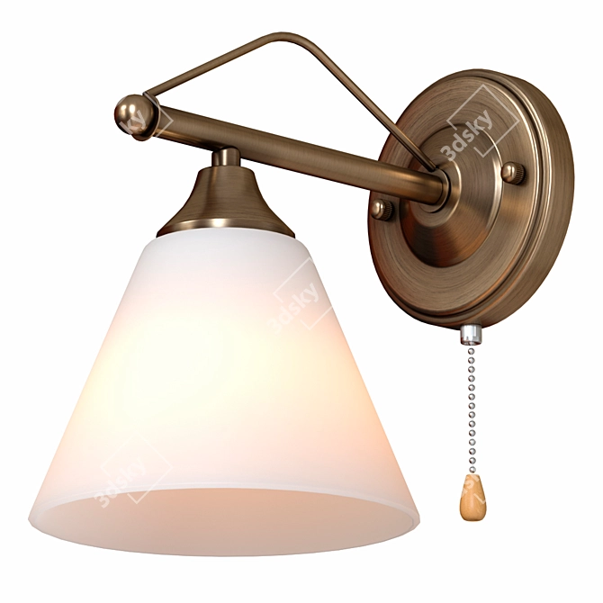 Modern Bronze Wall Lamp 3D model image 6