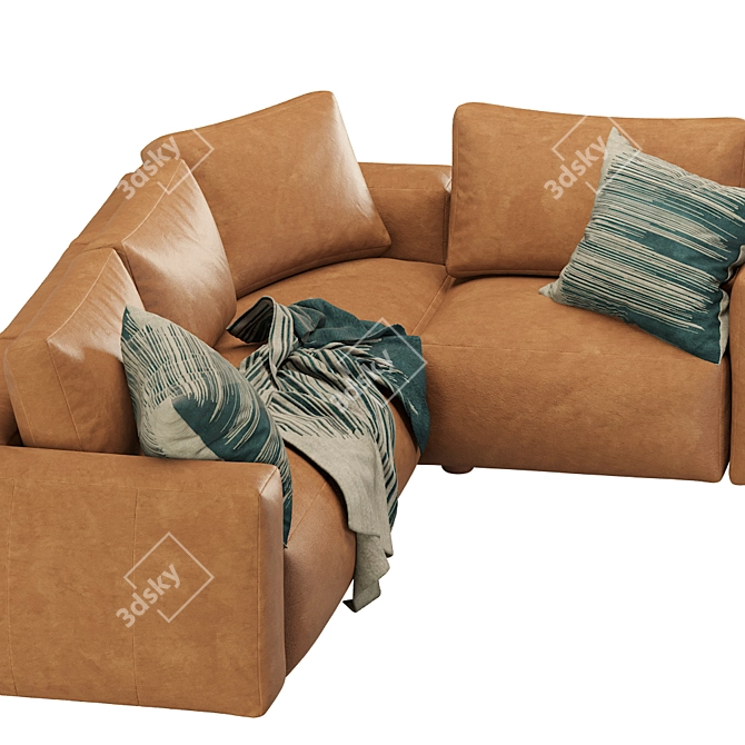 Sleek and Stylish Soren Modular Sofa 3D model image 4