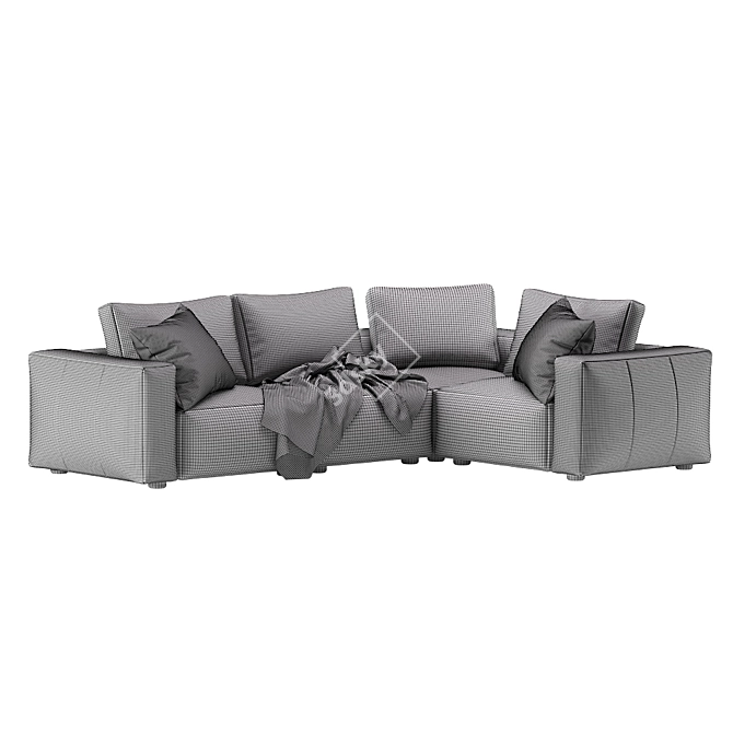 Sleek and Stylish Soren Modular Sofa 3D model image 7