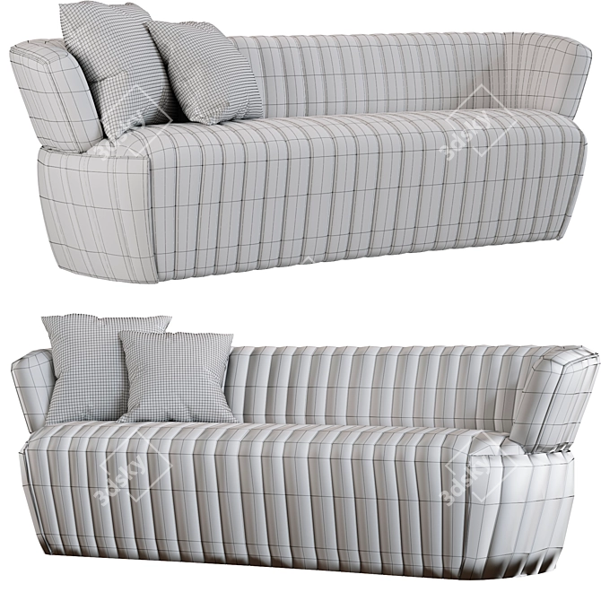 Joseph 2014 Sofa: Sleek, Stylish and Spacious 3D model image 5