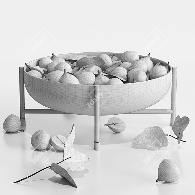 Modern Fruits Dish 2015 3D model image 9