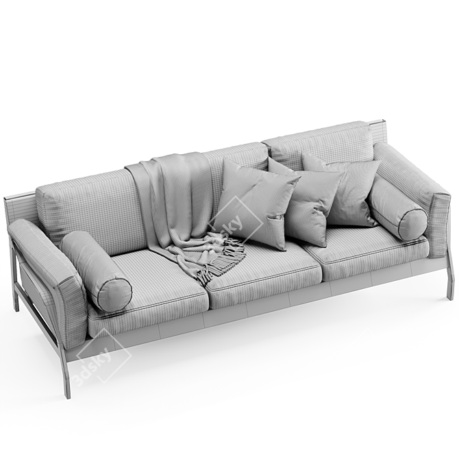 Modern Italian Design: Cassina Eloro Sofa 3D model image 6