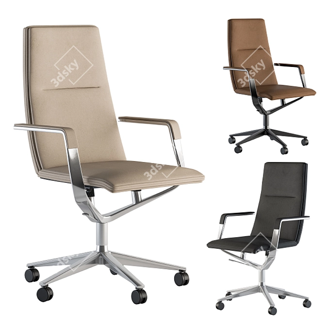 Ergonomic Office Chair Set 10 3D model image 1
