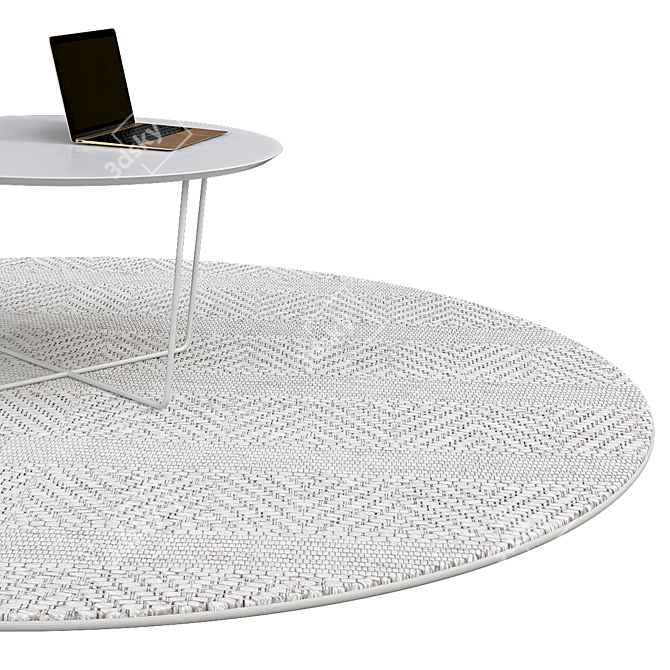 Elegant Circle Rugs | No. 0197 3D model image 2