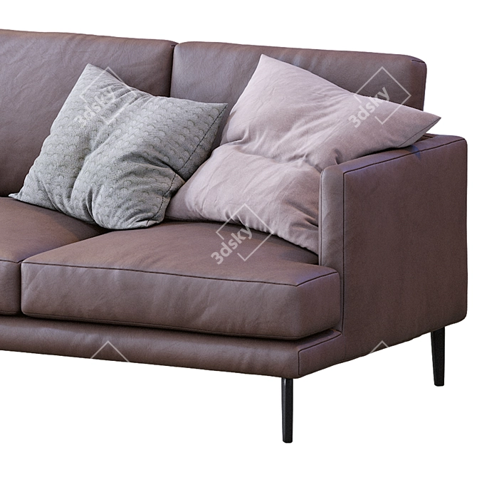 Luxury Bonaldo Leather Sofa Paraiso 3D model image 3