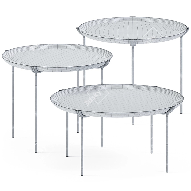 Modern Geo Coffee Tables | Saba Italia 3D model image 2