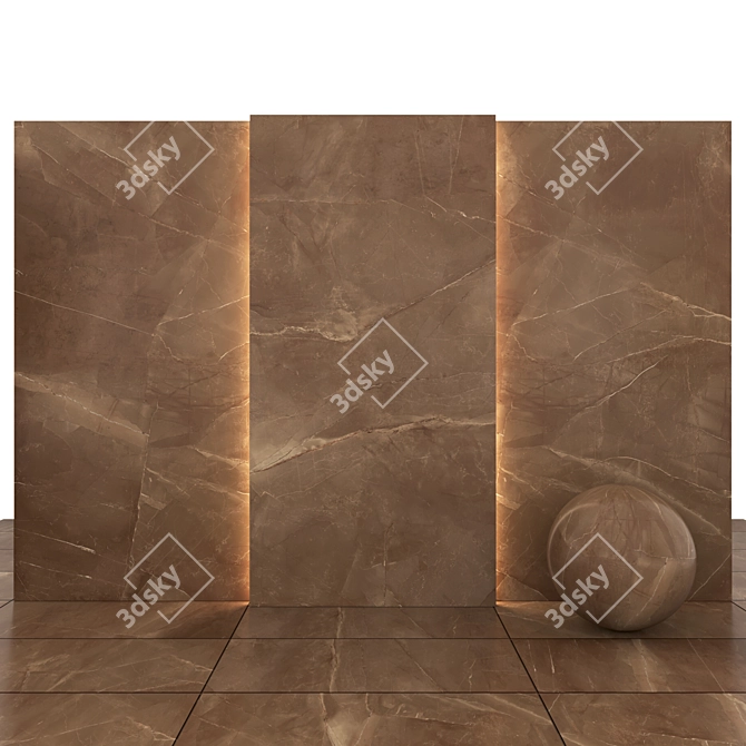 Punica Prospect Marble: Textured Slabs & Tiles 3D model image 3