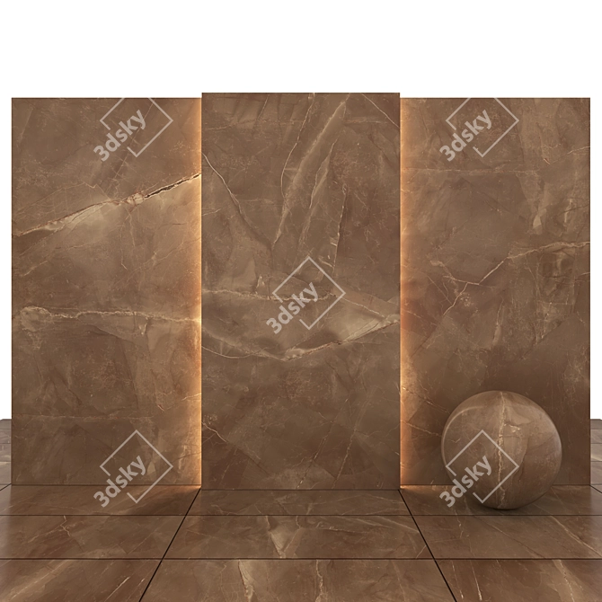 Punica Prospect Marble: Textured Slabs & Tiles 3D model image 4