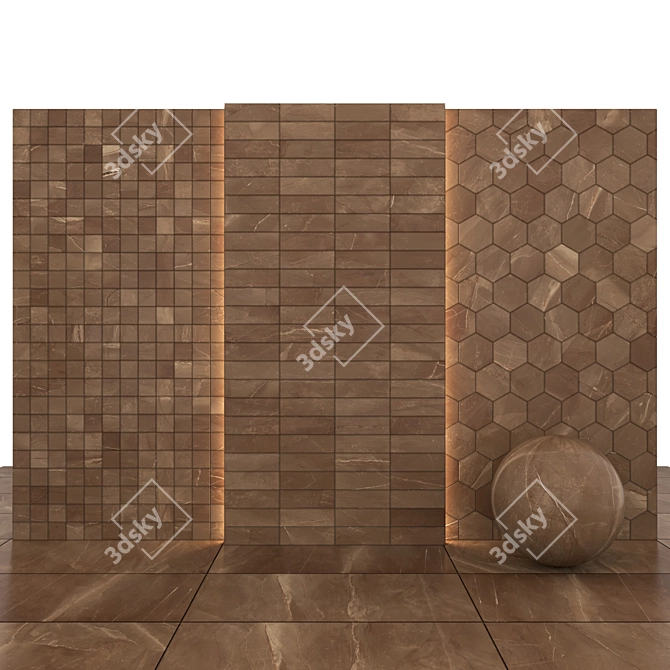 Punica Prospect Marble: Textured Slabs & Tiles 3D model image 5