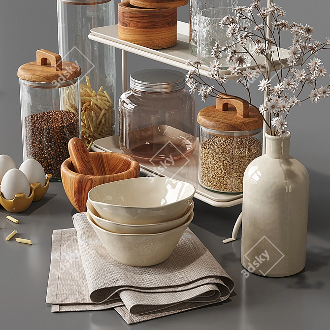 Kitchen Decor Set by Zara Home 3D model image 2