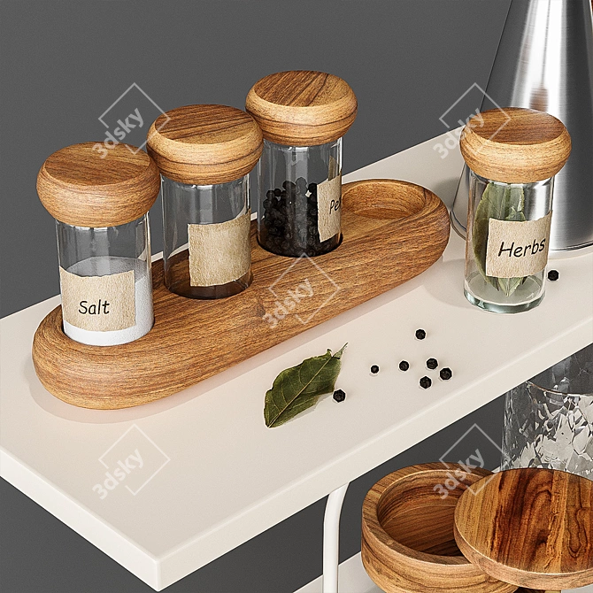 Kitchen Decor Set by Zara Home 3D model image 3