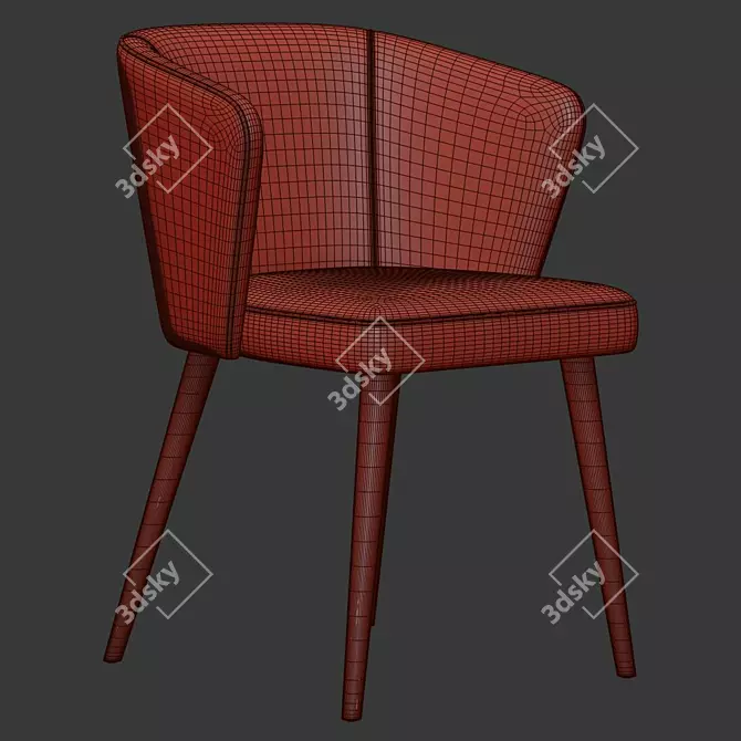 Lot Dining Chair: Modern and Stylish Furniture 3D model image 5