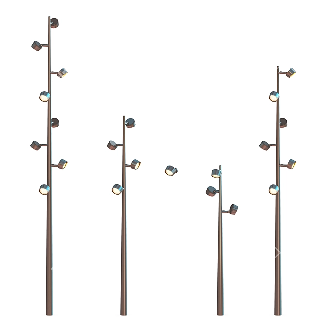 Modern Kongo Street Lamp 3D model image 1