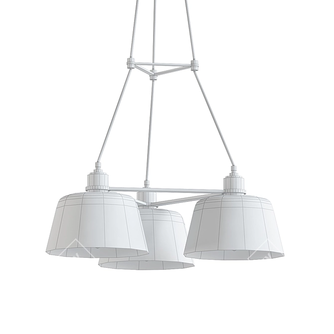 Luxury Audiophile Chandelier 3D model image 2