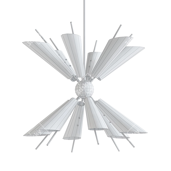 Modern Hudson Valley Cooper Chandelier 3D model image 2