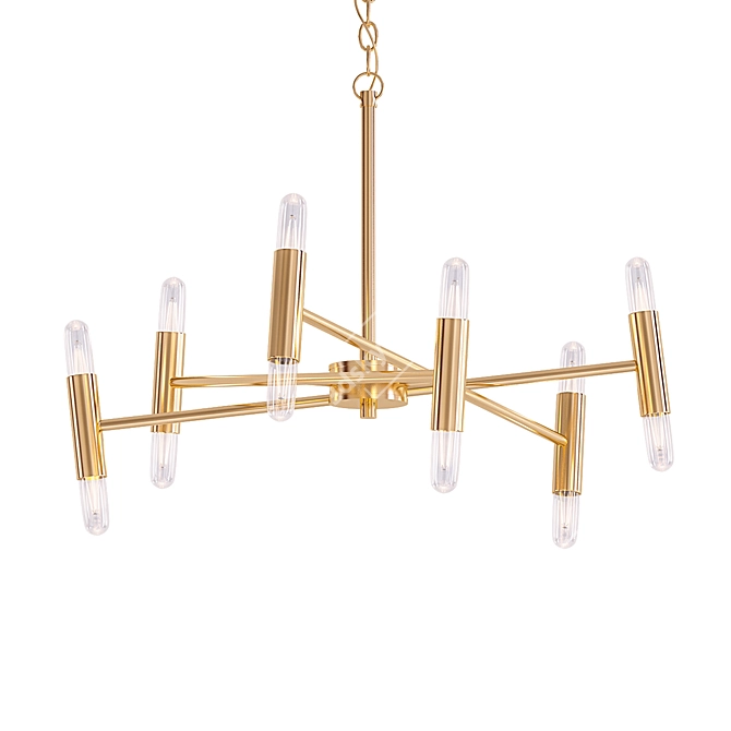 Elegant Bourne Chandelier 3D model image 1