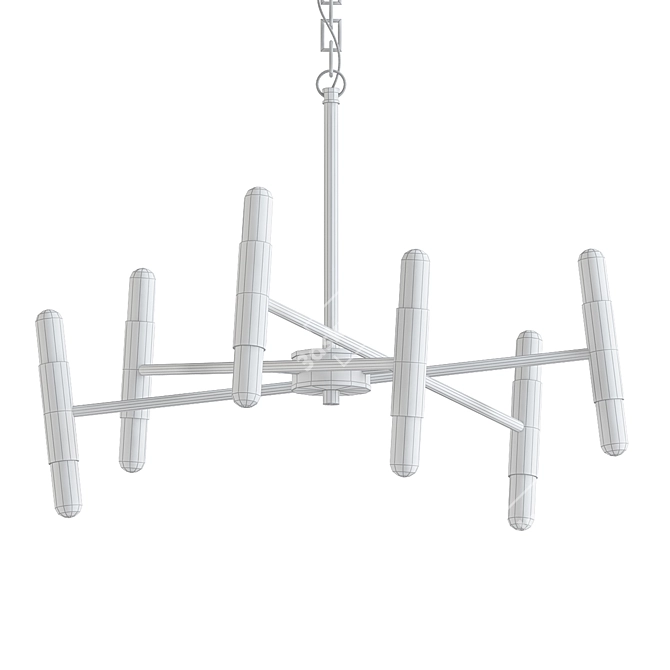 Elegant Bourne Chandelier 3D model image 2