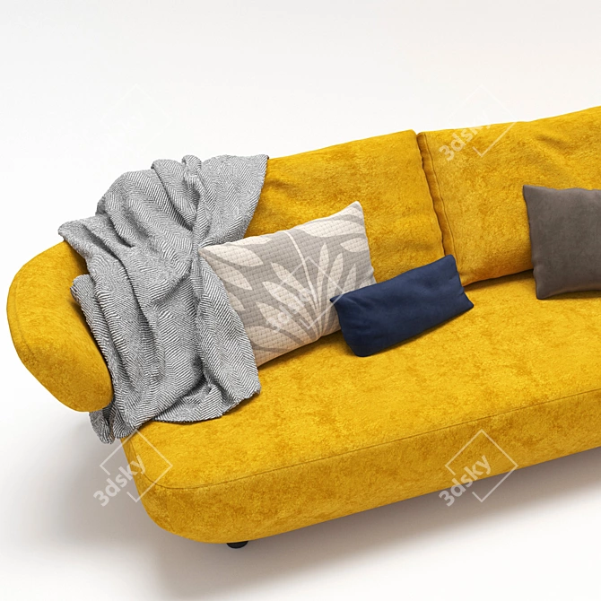Modern 3D Sofa | 3Ds Max & OBJ Formats 3D model image 4