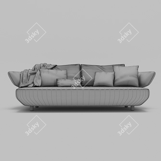 Modern 3D Sofa | 3Ds Max & OBJ Formats 3D model image 5