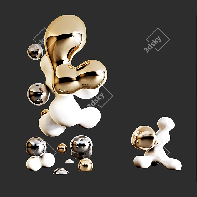 Artistic Home Decor Accent Piece 3D model image 1